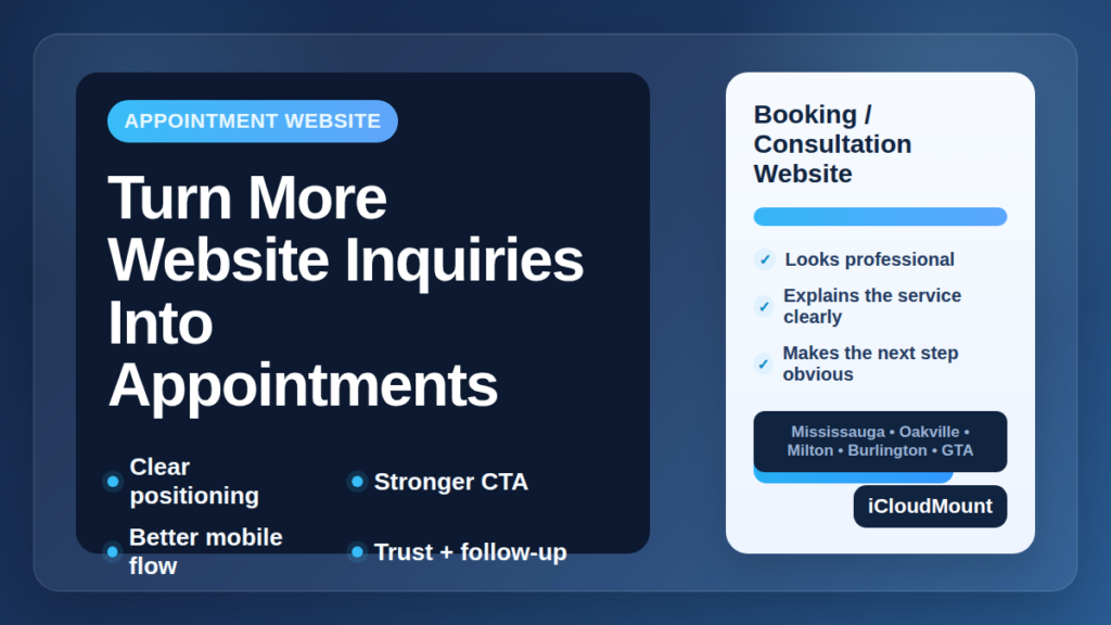 Turn website inquiries into appointments for GTA businesses
